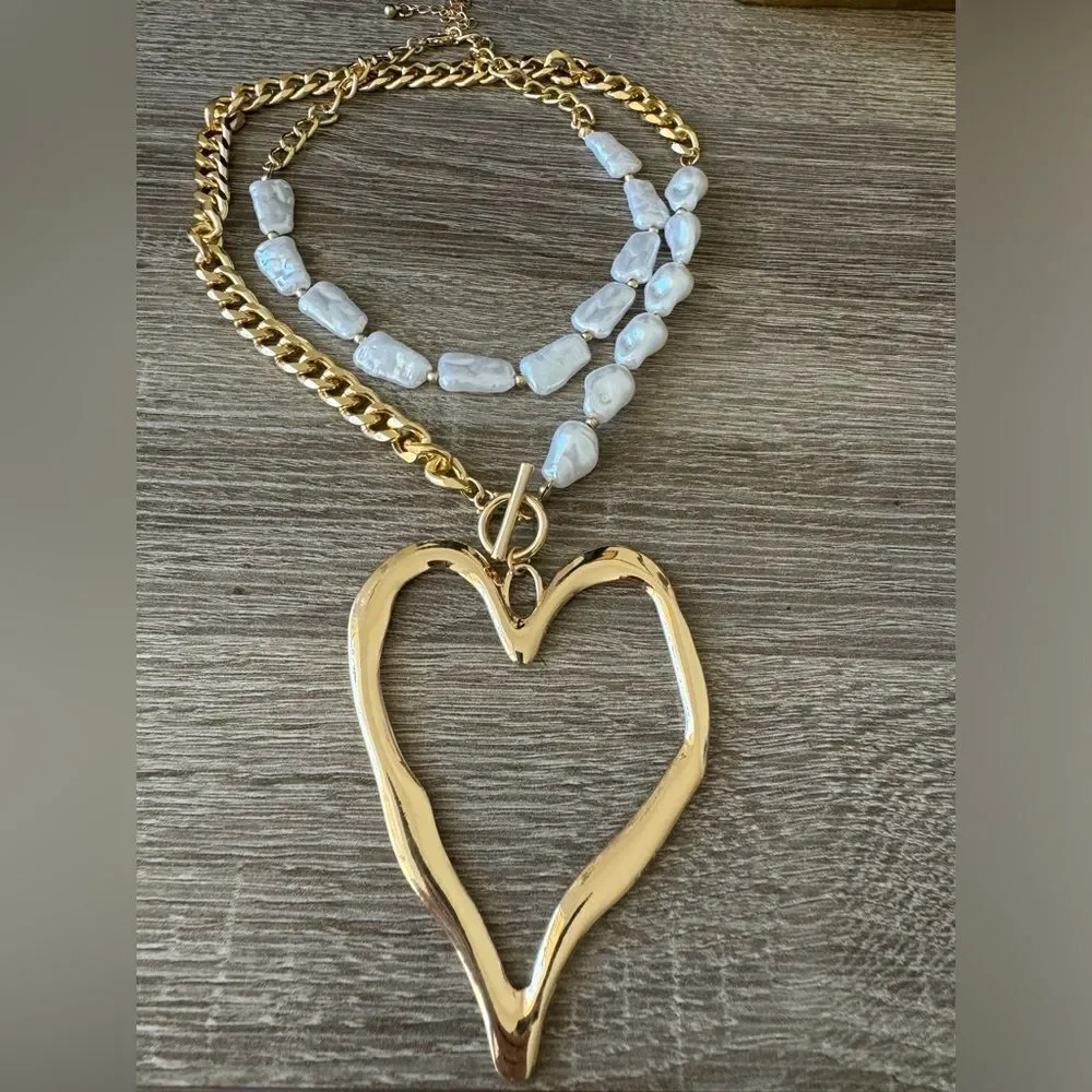 Heart necklace N790
